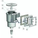 Náhradné diely pre ASTRALPOOL bazénový skimmer Mini