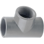 T-kus 90° závitový, lepenie / závit / lepenie